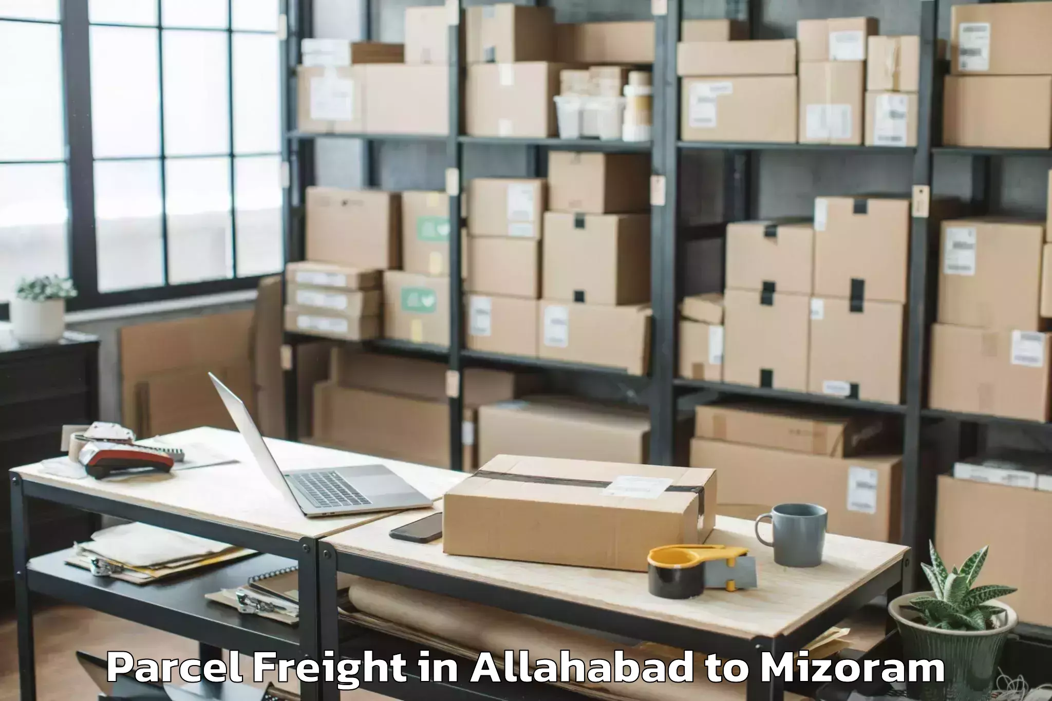 Expert Allahabad to Hnahthial Parcel Freight